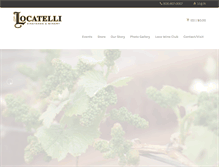 Tablet Screenshot of locatelliwinery.com